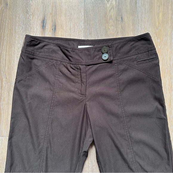 Laura Petites Chocolate Brown Capri Pants - Size 14 - Picture 3 of 9